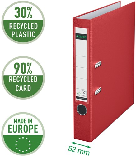 Ordner Leitz 1015 180° 50mm PP A4 rood 1 Stuk-3