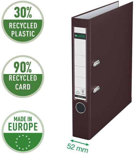 Ordner Leitz 1015 180° 50mm PP A4 bruin 1 Stuk-3