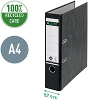 Ordner Leitz 1080 klassiek gewolkt 180° 80mm karton A4 zwart-5