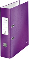 Ordner Leitz Wow 180° gelamineerd 80mm A4 paars 1 Stuk-2