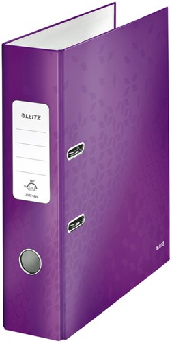 Ordner Leitz Wow 180° gelamineerd 80mm A4 paars 1 Stuk-2