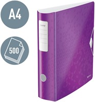 Ordner Leitz WOW active 180° 80mm PP A4 paars 1 Stuk-2