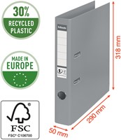 Ordner Esselte No.1 Power VIVIDA 50mm 30% gerecycled PP folie blauw-3