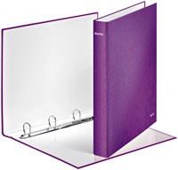 Ringband Leitz WOW A4 maxi 4-rings D-mechaniek 25mm paars-2
