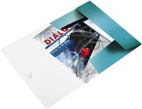 Elastomap Leitz WOW A4 3 klep PP ijsblauw 1 Stuk-2