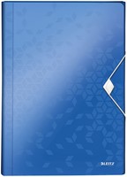Projectmap Leitz WOW voor A4 6 vaks PP blauw 1 Stuk