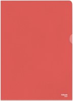 L-map Esselte standaard A4 0.11mm PP rood 100 Stuk