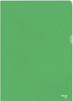 L-map Esselte standaard A4 0.11mm PP groen 100 Stuk