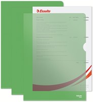 L-map Esselte standaard A4 0.11mm PP groen 100 Stuk-1