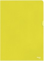 L-map Esselte standaard A4 0.11mm PP geel 100 Stuk