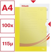 L-map Esselte standaard A4 0.11mm PP geel 100 Stuk-8