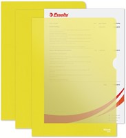 L-map Esselte standaard A4 0.11mm PP geel 100 Stuk-1