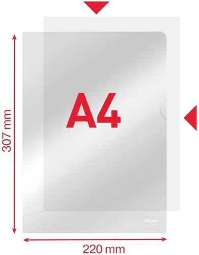 L-map Esselte standaard copy safe PP A4 glashelder 100 Stuk-7