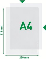 L-map Leitz Premium PP A4 transparant 100 Stuk-2