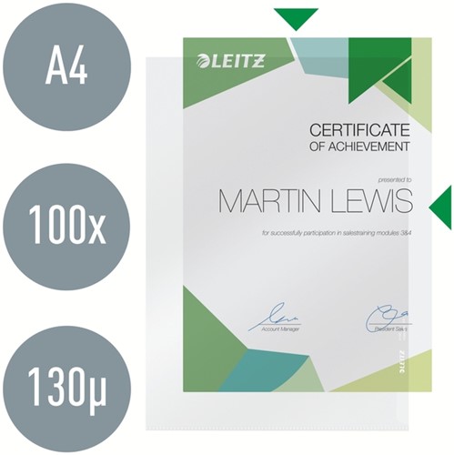 L-map Leitz Premium PP A4 transparant 100 Stuk-8