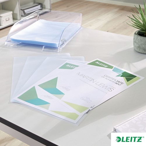 Insteekmap L-model Leitz Premium copy safe 0.17mm PP A4 transparant 100 stuks-7