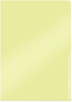 Insteekmap L-model Leitz Premium copy safe 0.15mm PVC A4 geel 100 stuks