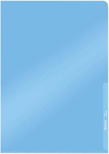 Insteekmap L-model Leitz Premium lasnaad copy safe 0.15mm PVC A4 blauw 100 stuks