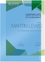 L-map Leitz Premium lasnaad copy safe PVC A4 blauw 100 Stuk-3