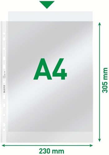 Showtas Leitz Premium standaard PP A4 transparant 100 Stuk-10