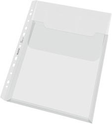 Harmonica showtas Leitz klep PP A4  glashelder 5 Stuk