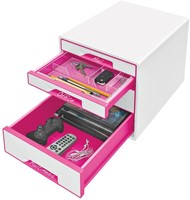 Ladenblok Leitz WOW 4 laden wit/roze-6