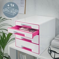 Ladenblok Leitz WOW 4 laden wit/roze 1 Stuk-5