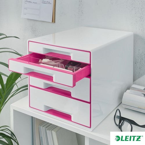 Ladenblok Leitz WOW 4 laden wit/roze 1 Stuk-7