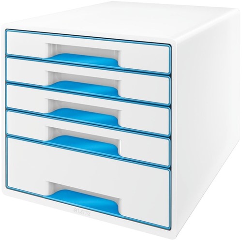 Ladenbox Leitz WOW 5 laden wit/blauw 1 Stuk