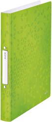 Ringband Leitz WOW A4 2-rings O-mech 25mm PP groen 1 Stuk