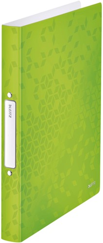 Ringband Leitz WOW A4 2-rings O-mech 25mm PP groen 1 Stuk