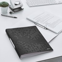 Ringband Leitz WOW A4 2-rings O-mech 25mm PP zwart 1 Stuk-2