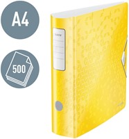 Ordner Leitz WOW active 180° 80mm PP A4 geel 1 Stuk-1