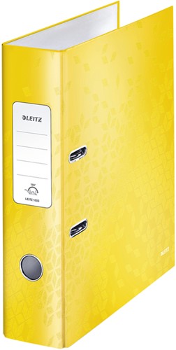 Ordner Leitz Wow 180° gelamineerd 80mm A4 geel 1 Stuk-2