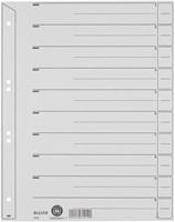 SCHEIDINGSBLADEN LEITZ 1650 KARTON A4 200GR GRIJS 100 Stuk