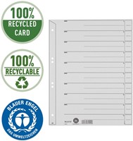 SCHEIDINGSBLADEN LEITZ 1650 KARTON A4 200GR GRIJS 100 Stuk-9