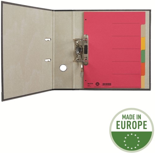 Tabbladen Leitz 4350 A4 4r karton 6dlg grijs 1 Stuk-11