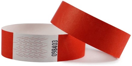 Polsband Combicraft Tyvek rood 100st 100 Stuk