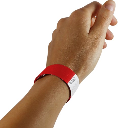 Polsband Combicraft Tyvek rood 100 stuks-3