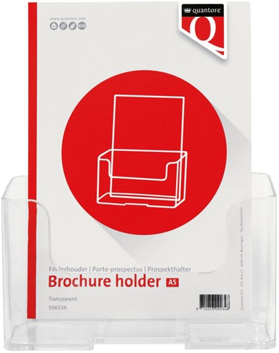 Folderhouder Quantore A5 transparant