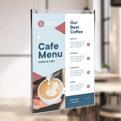 Posterhouder Europel A4 staand glashelder 1 Stuk-2