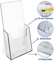 Folderhouder Europel 1/3 A4 acryl 1 Stuk-2