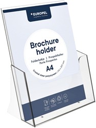 Folderhouder Europel A4 acryl 1 Stuk
