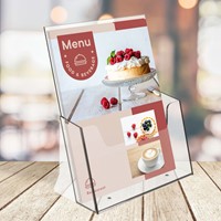 Folderhouder Europel A4 acryl 1 Stuk-3