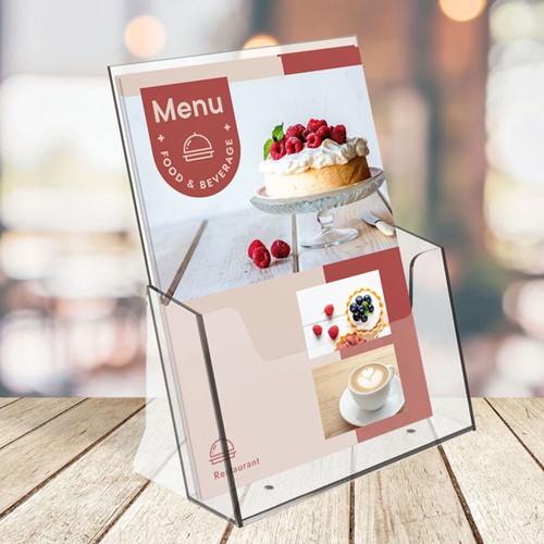 Folderhouder Europel A4 acryl 1 Stuk-3