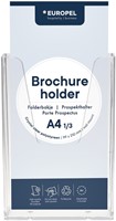 Folderhouder Europel wand 1/3 A4 transparant 1 Stuk