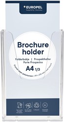 Folderhouder Europel wand 1/3 A4 transparant 1 Stuk