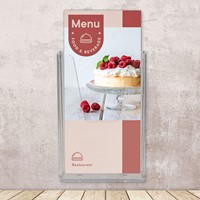 Folderhouder Europel wand 1/3 A4 transparant 1 Stuk-3