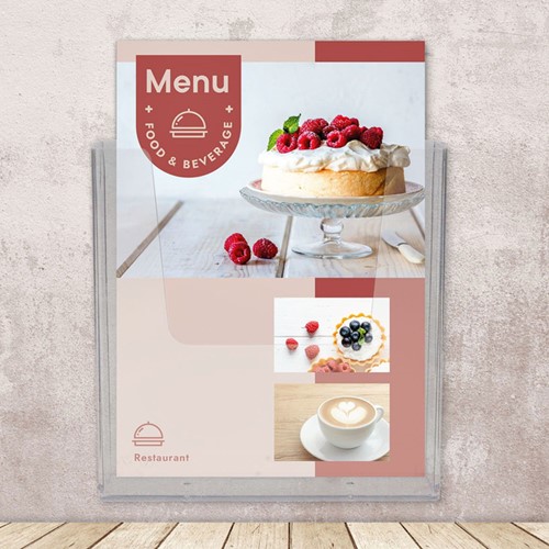 Folderhouder Europel wand A5 transparant 1 Stuk-3