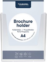 Folderhouder Europel wand A4 transparant 1 Stuk